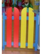 STACCIONATA COLORATA IN LEGNO PER ASILO O NIDO BAMBINI  – MODULO DA CM 80xH100