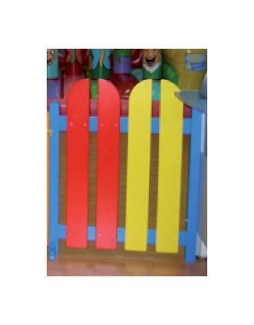 STACCIONATA COLORATA IN LEGNO PER ASILO O NIDO BAMBINI  – MODULO DA CM 80xH100
