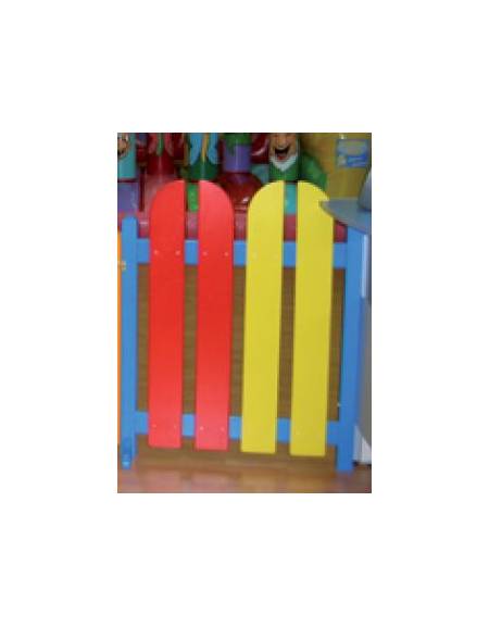 STACCIONATA COLORATA IN LEGNO PER ASILO O NIDO BAMBINI  – MODULO DA CM 80xH100