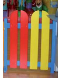 STACCIONATA COLORATA IN LEGNO PER ASILO O NIDO BAMBINI  – MODULO DA CM 80xH100