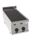 Cucina elettrica da banco trifase-5kw, 2 piastre quadre fisse cm 30x30 - cm 35x70x28h Cucina elettrica da banco trifase-5kw, 2 piastre quadre fisse cm 30x30 - cm 35x70x28h