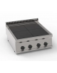 Cucina elettrica da banco, 4 piastre quadre complanari fisse cm 30x30 - pot. totale. 10 Kw trifase - cm 70x70x28h