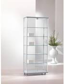 Vetrina con montanti in alluminio - profondità cm 39 - senza luci - cm 73 x 39 x 183h Vetrina con montanti in alluminio - profondità cm 39 - senza luci - cm 73 x 39 x 183h