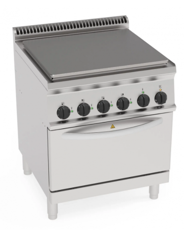 Cucina tuttopiastra elettrrica trifase-13kw, piastra cm 64,7x56,6, dim. tot. cm 70x70x85h