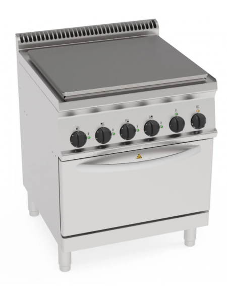 Cucina tuttopiastra elettrrica trifase-13kw, piastra cm 64,7x56,6, dim. tot. cm 70x70x85h