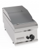 Fry-Top a gas da banco, 1 zona cottura, piastra liscia cromata spazzolata cm 34,6x56,4, potenza gas Kw 7 - cm 35x70x28h