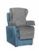 Poltrona relax elevabile con 2 motori indipendenti - colore a scelta - Tessuto antimacchia - Base con 4 ruote