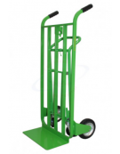 Carrello "3 in 1" Trasormabile - 4 ruote - 2 ruote gomma piena Ø mm 200 - 2 ruote girevoli Ø mm 125 - cm 50x120h