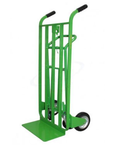 Carrello "3 in 1" Trasormabile - 4 ruote - 2 ruote gomma piena Ø mm 200 - 2 ruote girevoli Ø mm 125 - cm 50x120h