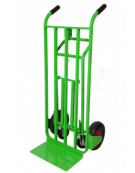 Carrello "3 in 1" Trasformabile - 2 Ruote pneumatiche cerchio acciaio Ø cmmm 26 - 2 Ruote girevoli Ø cm 12,5 - cm 56 x 55 x 125h