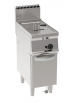 Friggitrice a gas Lt 13 su mobile - 1 vasca con fondo a "V" da cm 24x34,2x31,5h - potenza totale Kw 12 - cm 35x70x85h