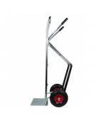 Carrello portacasse - 2 ruote pneumatiche, cerchio acciaio Ø mm 260 - cm 49x130h