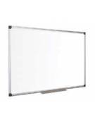 LAVAGNA BIANCA MAGNETICA CORNICE ALLUMINIO CON PORTAGESSI CM. 200X100 - PER PENNE A FELTRO CANCELLABILI A SECCO