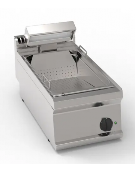 Scaldapatate elettrico monofase-1kw da banco, 1 vasca GN1/1 dim. cm 32,5x53x20h - dim tot. cm 35x70x28h