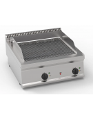 Griglia elettrica ad acqua da banco - con cottura diretta su resistenze - 2 zone cottura - trifase Kw 8,2 - cm 70x70x28h