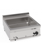 Bagnomaria a gas da banco, 1 vasca da cm 63x51x16,5, capacità GN2/1 - potenza gas tot. Kw 2 - cm 70x70x28h Bagnomaria a gas da banco, 1 vasca da cm 63x51x16,5, capacità GN2/1 - potenza gas tot. Kw 2 - cm 70x70x28h