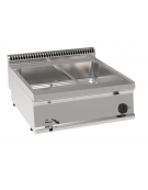 Bagnomaria elettrico da banco, 1 vasca da cm 63x51x16,5, capacità GN2/1  - monofase Kw 2,6 - cm 35x70x28h