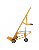 "Bicicletta" portacasse con altezza regolabile 2 ruote in  gomma piena fisse Ø cm 20 - 1 ruota girevole Ø cm 20 - cm190x49x225h