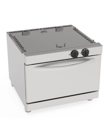 Base forno elettrico statico - camera cm 57,5x65x30h, capacità teglie 4xGN2/1 - trifase Kw 5,3 - cm 70x70x60h