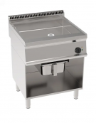 Brasiera elettrica multifunzione su vano aperto - 1 vasca da Lt 28 con fondo duplex in AISI 304 - trifase Kw 9 - cm 70x70x85h