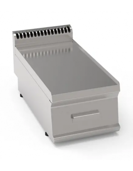 Piano di lavoro neutro da banco, in acciaio inox AISI 304 - con 1 cassetto GN 1/1 - cm 35x70x28h