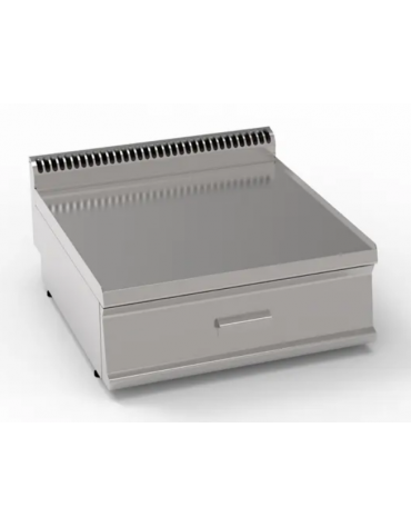 Piano di lavoro neutro da banco, in acciaio inox AISI 304 - con 1 cassetto GN 2/1 - cm 70x70x28h