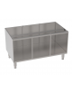 Vano neutro in acciaio inox AISI 304, senza porta e senza cassetto, dim. vano cm 104,5x57x40h - dim. tot. cm 105x57,5x60h