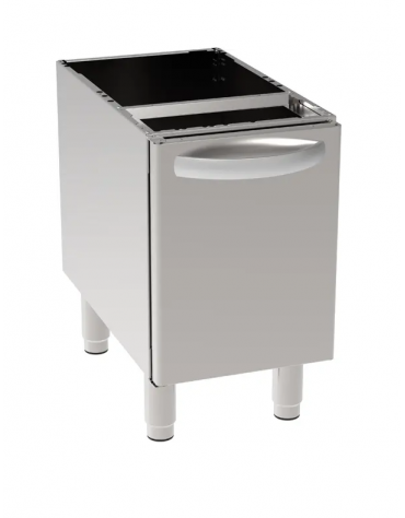 Vano neutro in acciaio inox AISI 304 con 1 porta, vano cm 34,5x57x40h - Dimensioni cm 35x57,5x60h