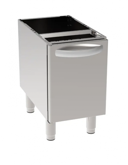 Vano neutro in acciaio inox AISI 304 con 1 porta, dim. vano cm 34,5x57x40h - dim. tot. cm 35x57,5x60h