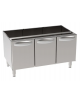 Vano neutro in acciaio inox AISI 304 con 3 porte, vano cm 104,5x57x4h - Dimensione cm 105x57,5x60h