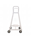 Portabombola 4 ruote gommate lt. 10/14 - 4 ruote gommate Ø cm 10 - cm 46x45x92h