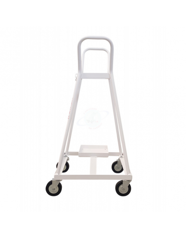 Portabombola 4 ruote gommate lt. 10/14 - 4 ruote gommate Ø cm 10 - cm 46x45x92h