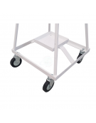 Portabombola 4 ruote gommate lt. 10/14 - 4 ruote gommate Ø cm 10 - cm 46x45x92h