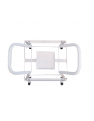 Portabombola 4 ruote gommate lt. 10/14 - 4 ruote gommate Ø cm 10 - cm 46x45x92h