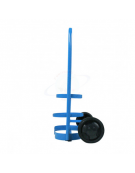 Carrello portabombole lt.2  - 2 ruote gommate Ø cm 15 - Ossigeno/ GPL  - cm 51x67h