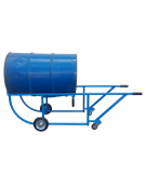 Portafusti ribaltabile 2 ruote in gomma piena Ø cm 20 - 2 ruote girevoli Ø cm 8 - cm 60x170x52,8h