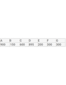 Carrello portatutto a 3 piani lisci, lamiera 20/10 alta portata, 4 ruote girevoli, 2 con freno gomma piena  Ø 140 Dimensioni cm 