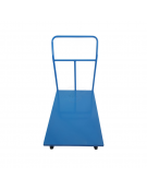 Carrello con panale in lamiera 20/10 4 ruote (2 fisse-2 girevoli) in gomma piena Ø cm 14 -  cm 60x90