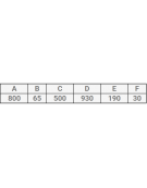 Carrello a pianale in acciaio alimentare AISI 304, 4 ruote (2 fisse 2 girevoli con freno) Øcm 12,5 - piano cm 80x50