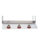 Telaio da appendere con 3 lampade a infrarossi cm 104x53x24h