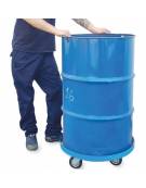 Base carrellata per fusti Ø cm 60 - 4 ruote girevoli Ø cm 10 - Ø cm 62 - portata Kg 300