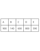Carrello a pianale in acciaio Inox AISI304 - 3 sponde in rete - 4 ruote (2 fisse - 2 girevoli) gomma antitraccia - cm 60x104x80h
