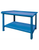 Banco da lavoro Professionale - piano superiore in lamiera 30/10 con 3 bordi di contenimento - cm 150x75x90h