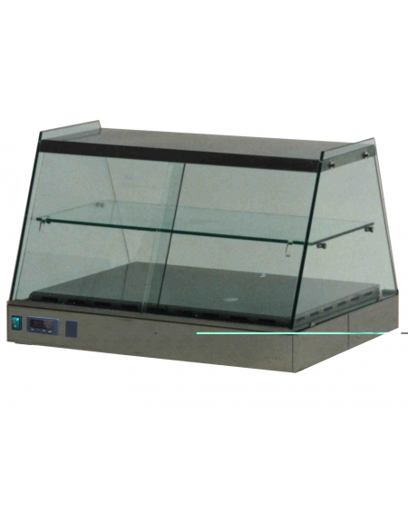 Vetrina calda da banco vetri piani cm. 84x70x55h - PER TEGLIE