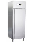 Armadio frigo inox AISI 304 1 Anta Lt 700 professionale per ristoranti -2°+8°C Classe A-Guide stampate e tropicalizzato-cm 74x87
