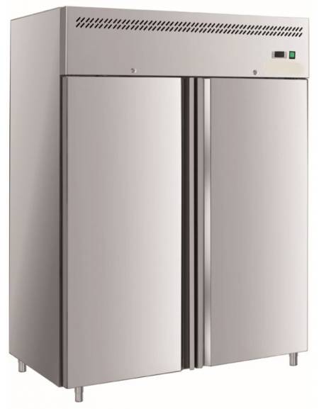 Armadio frigorifero inox GN 2/1 Lt. 700 Porte in vetro