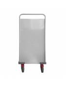 Carrello porta faldoni/fascicoli a 2 piani - 4 ruote gomma alta silenziosità Ø cm 12,5 - cm 42x85x105h