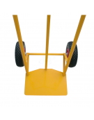 Carrello portasacchi - 2 Ruote gommate Ø cm 15 - pala carico cm 40x50 - dimensioni cm 50x40x109,5h Carrello portasacchi - 2 Ruote gommate Ø cm 15 - pala carico cm 40x50 - dimensioni cm 50x40x109,5h