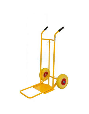 Carrello portasacchi con doppia pedana - 2 Ruote Pneumatiche Ø cm 26 cerchio nylon - cm 58,5x51x109,5h