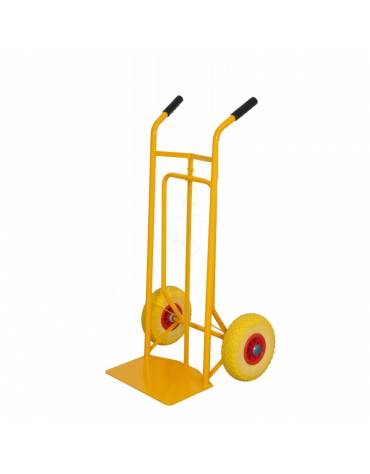 Carrello portasacchi con doppia pedana - 2 Ruote Pneumatiche Ø cm 26 cerchio nylon - cm 58,5x51x109,5h